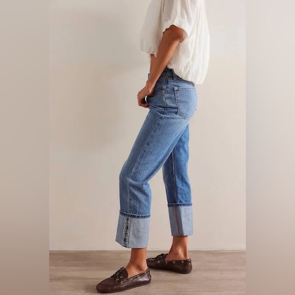 Free People Denim - WE THE FREE  button fly SLIM SHADE SELVEDGE JEANS size 29